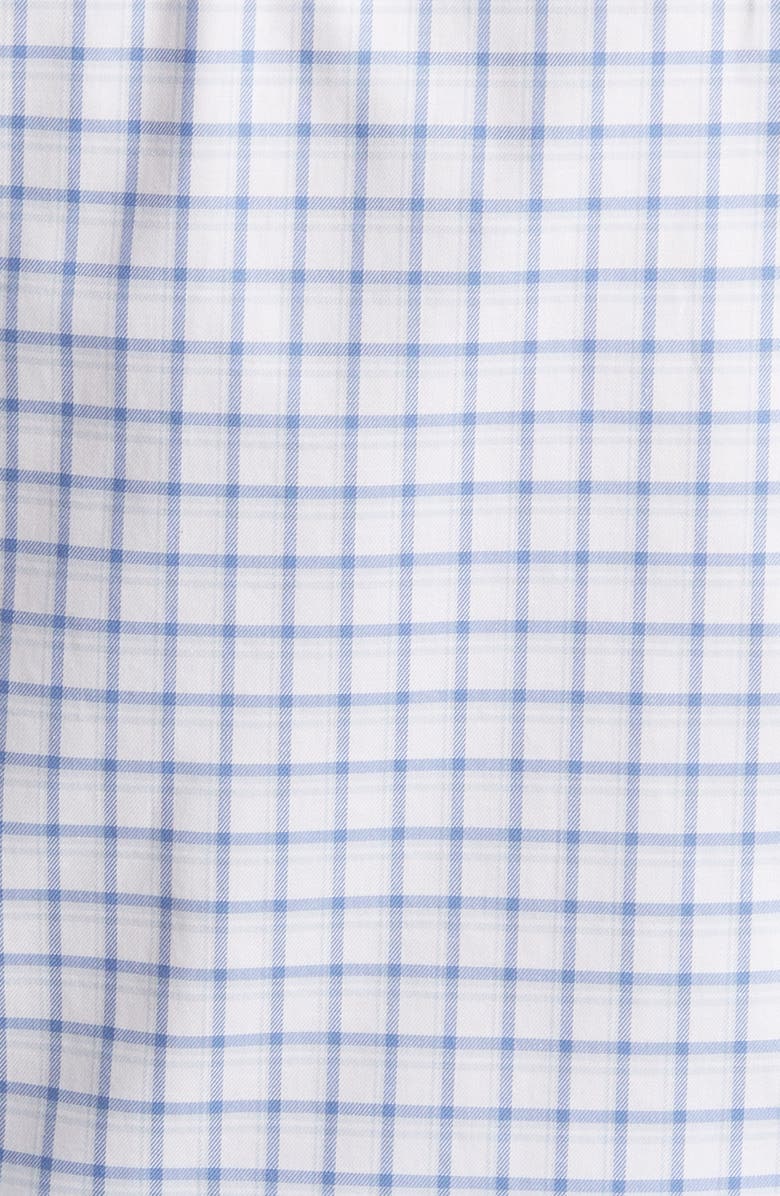 Nordstrom Trim Fit Non-Iron Windowpane Dress Shirt, Alternate, color, 
