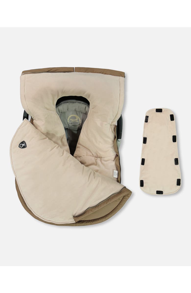 Deux par Deux Baby Unisex Baby Bunting Bag Coffee Designed For Car Seat, Alternate, color, 