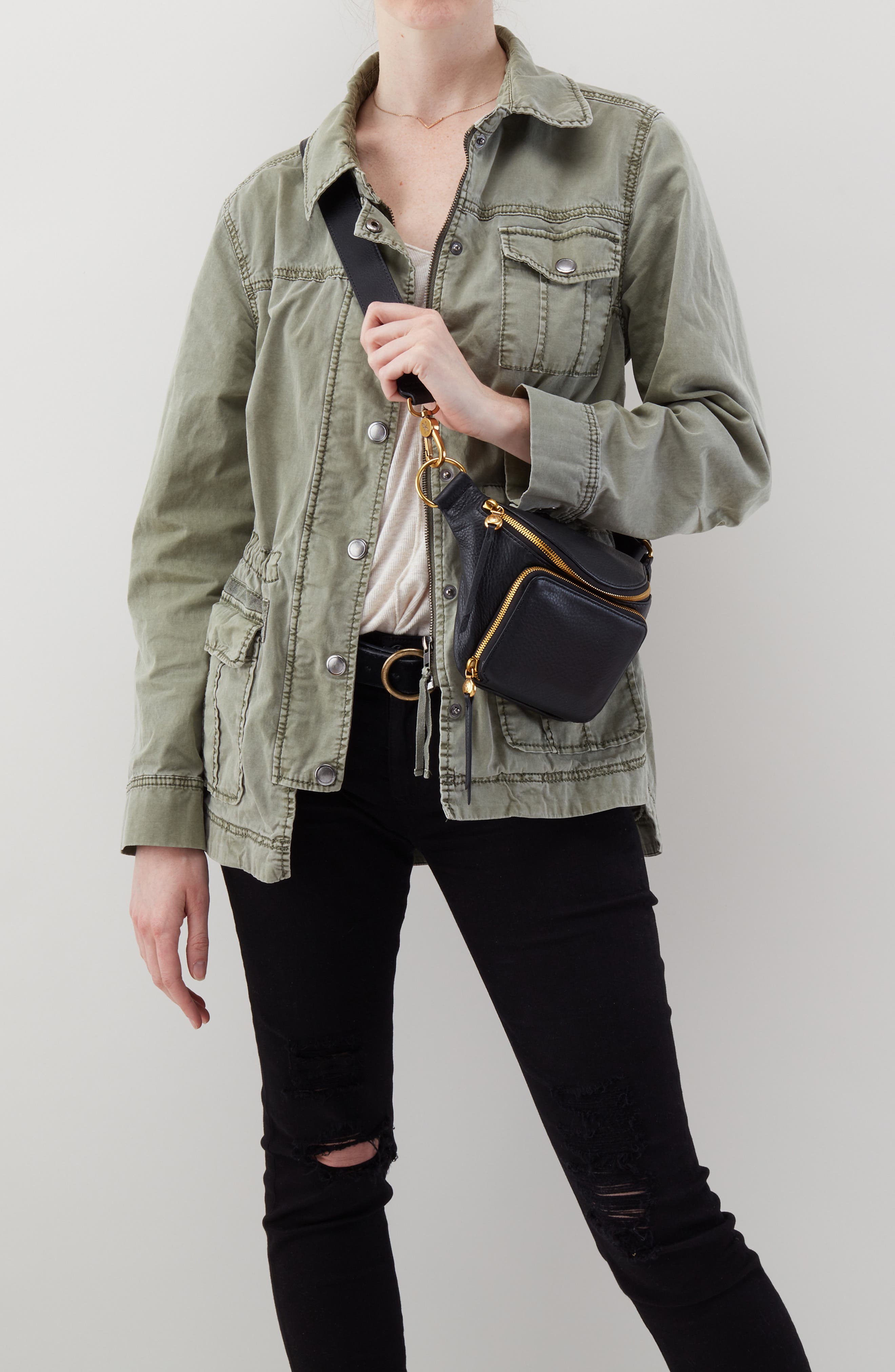 HOBO Pulse Leather Belt Bag, Alternate, color, 