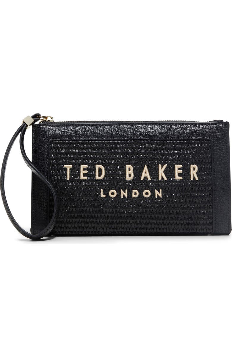 Ted Baker London Naomi Wristlet, Main, color, Black