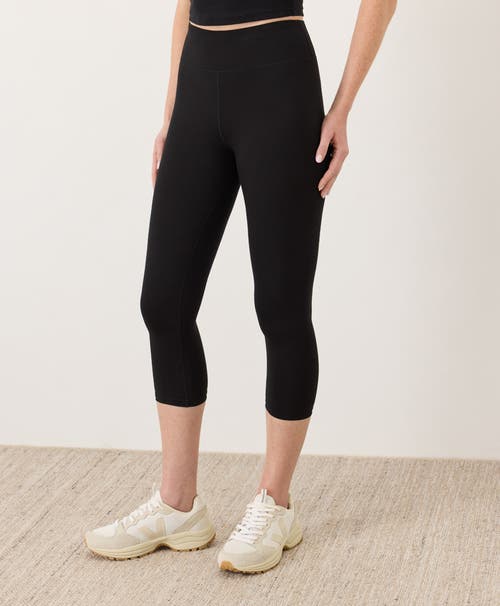 Pact On The Go-to Cropped Legging Made With Organic Cotton In Black