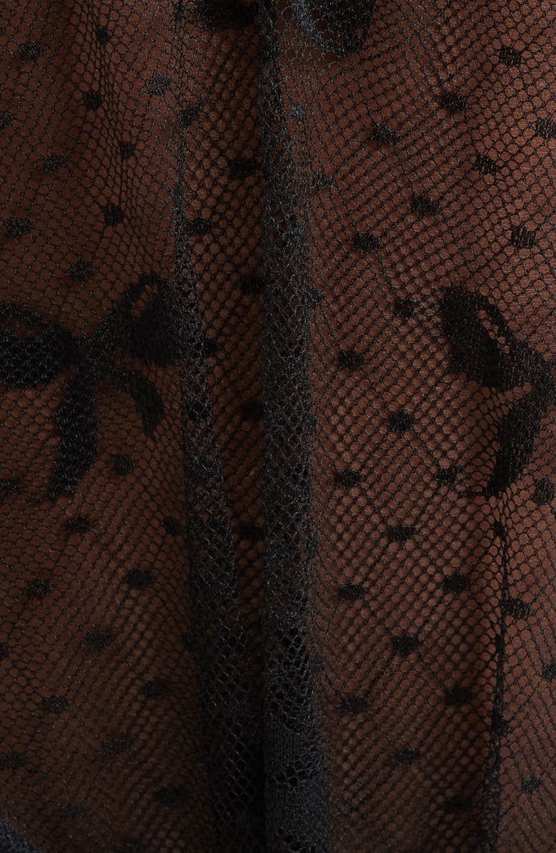 KILO BRAVA Sheer Mesh Teddy, Alternate, color, Black