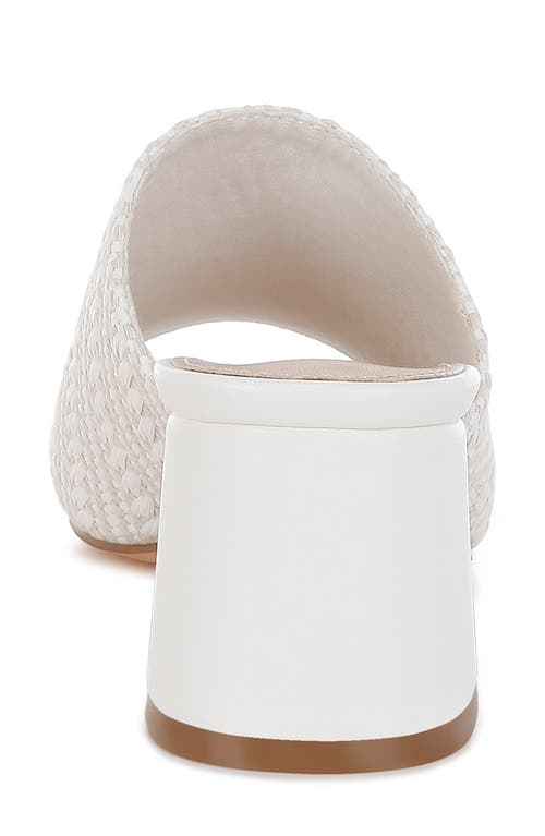 Rag & Co Morgana Slide Sandal In White