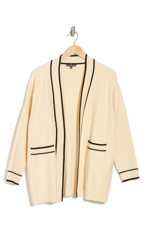 ADRIANNA PAPELL ADRIANNA PAPELL TIPPED CARDIGAN 