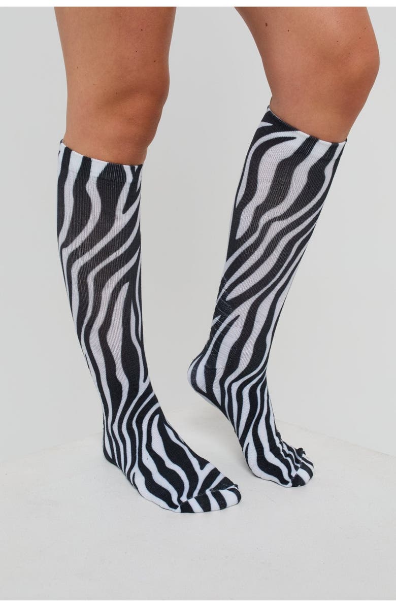 OOSC Hotel California Zebra Print Ski / Snowboard Sock, Main, color, Multi-Colour
