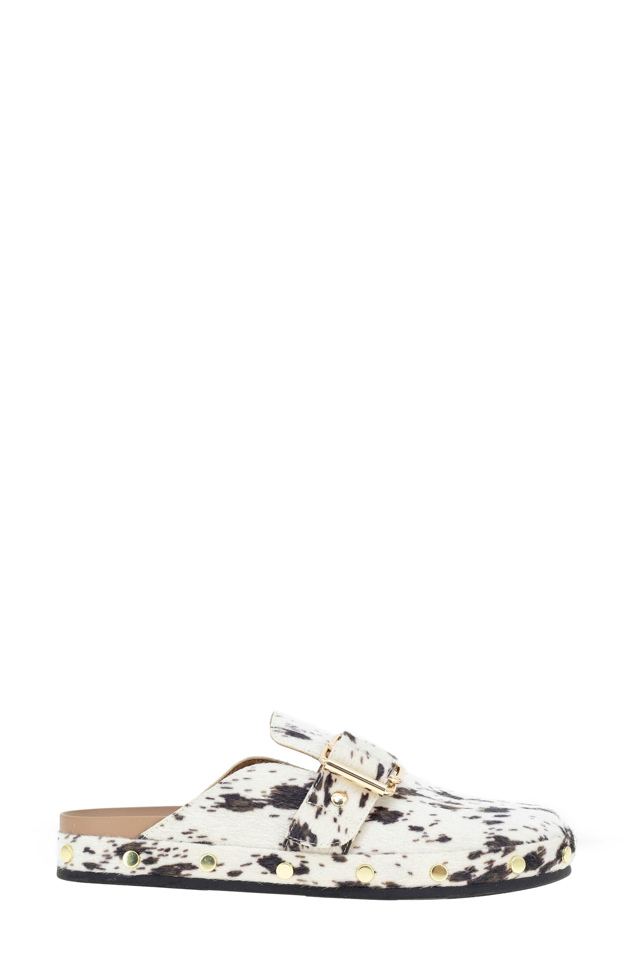 BCBGeneration Haisley Genuine Calf Hair Clog, Alternate, color, Ivory Calf Hair