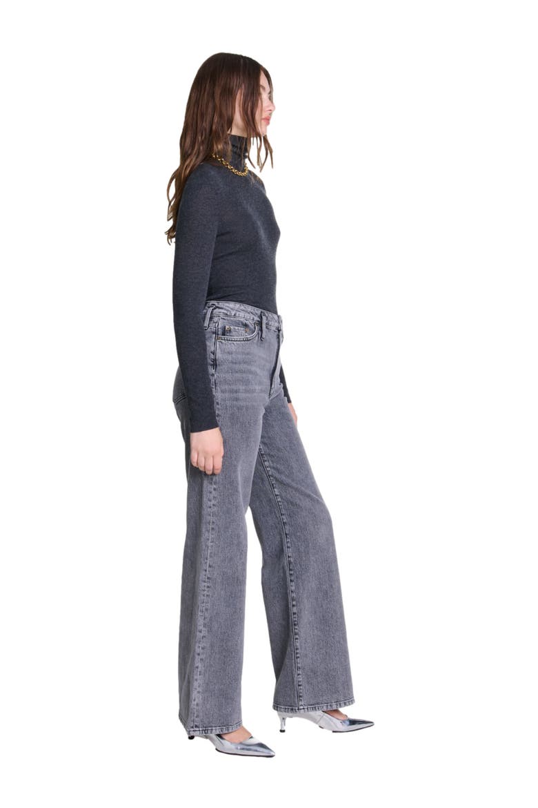 Wool and silk sweater, Alternate, color, Grey