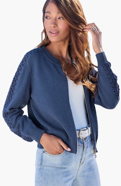 Crochet Bomber Jacket