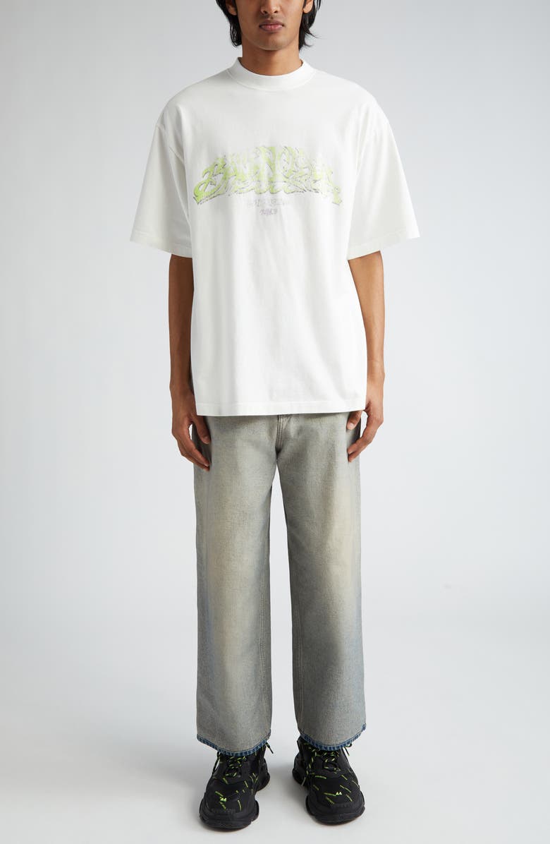 Balenciaga Lunar New Year Dragon Cotton Graphic T-Shirt, Alternate, color, 