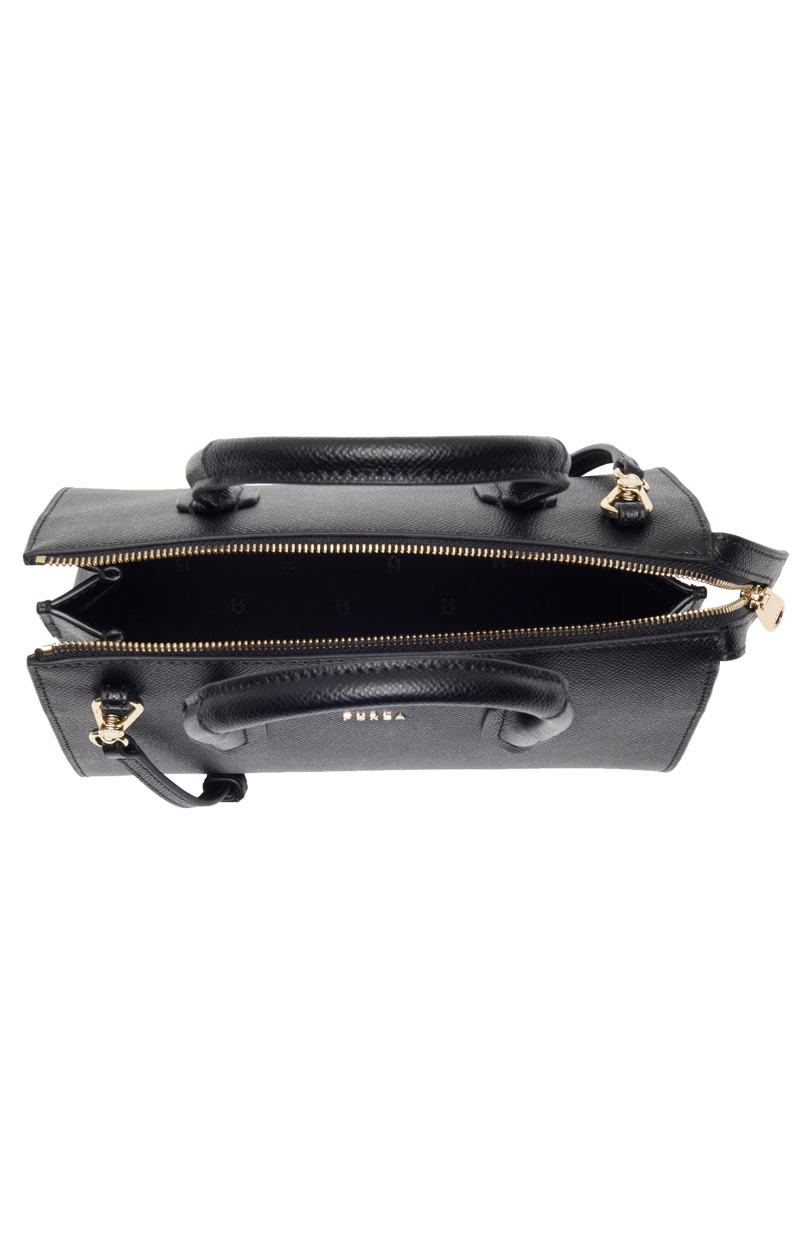 Furla Gardenia Satchel Bag, Alternate, color, Nero