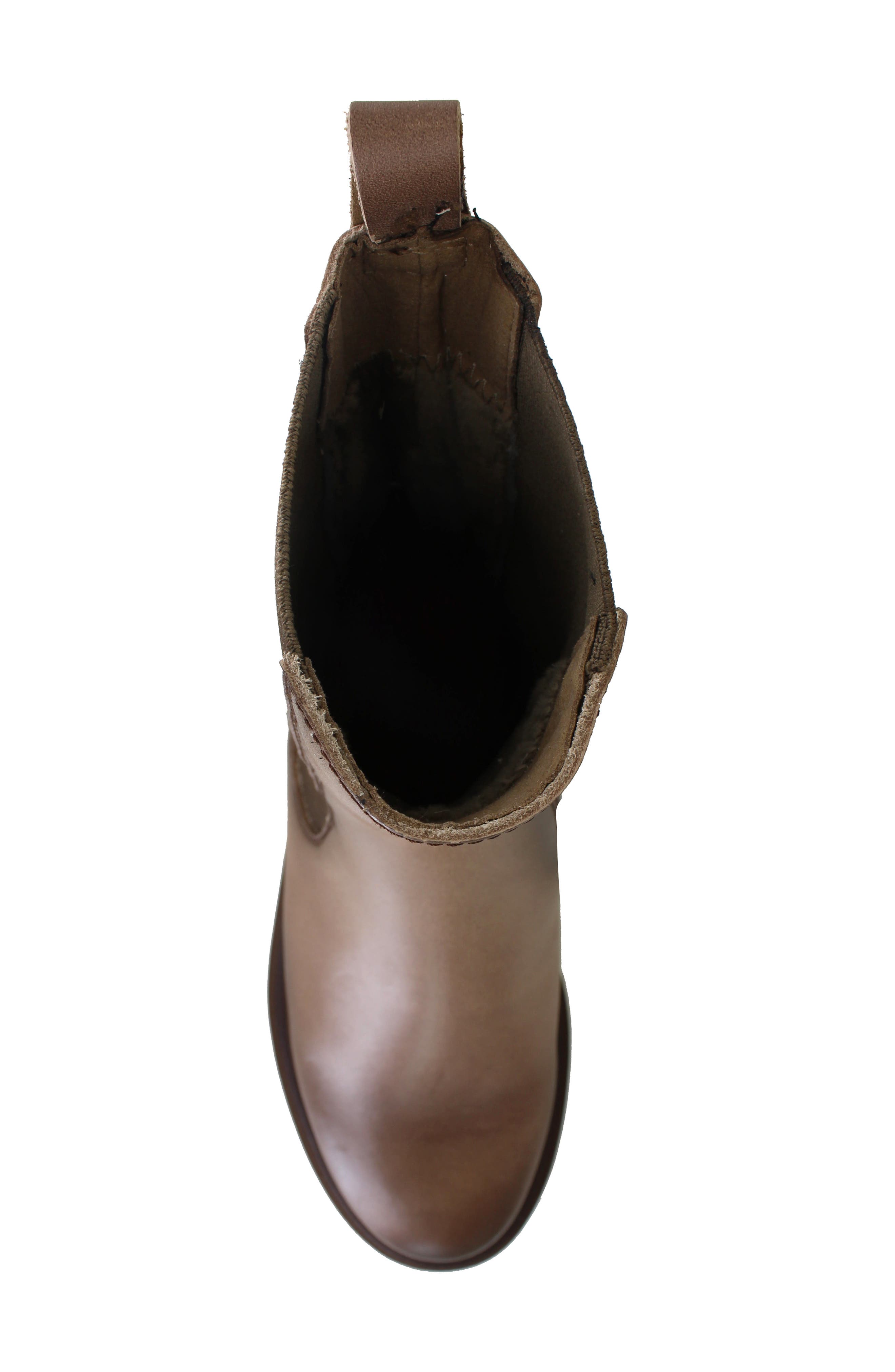 Rossie Water Resistant Chelsea Boot, Alternate, color, BROWN