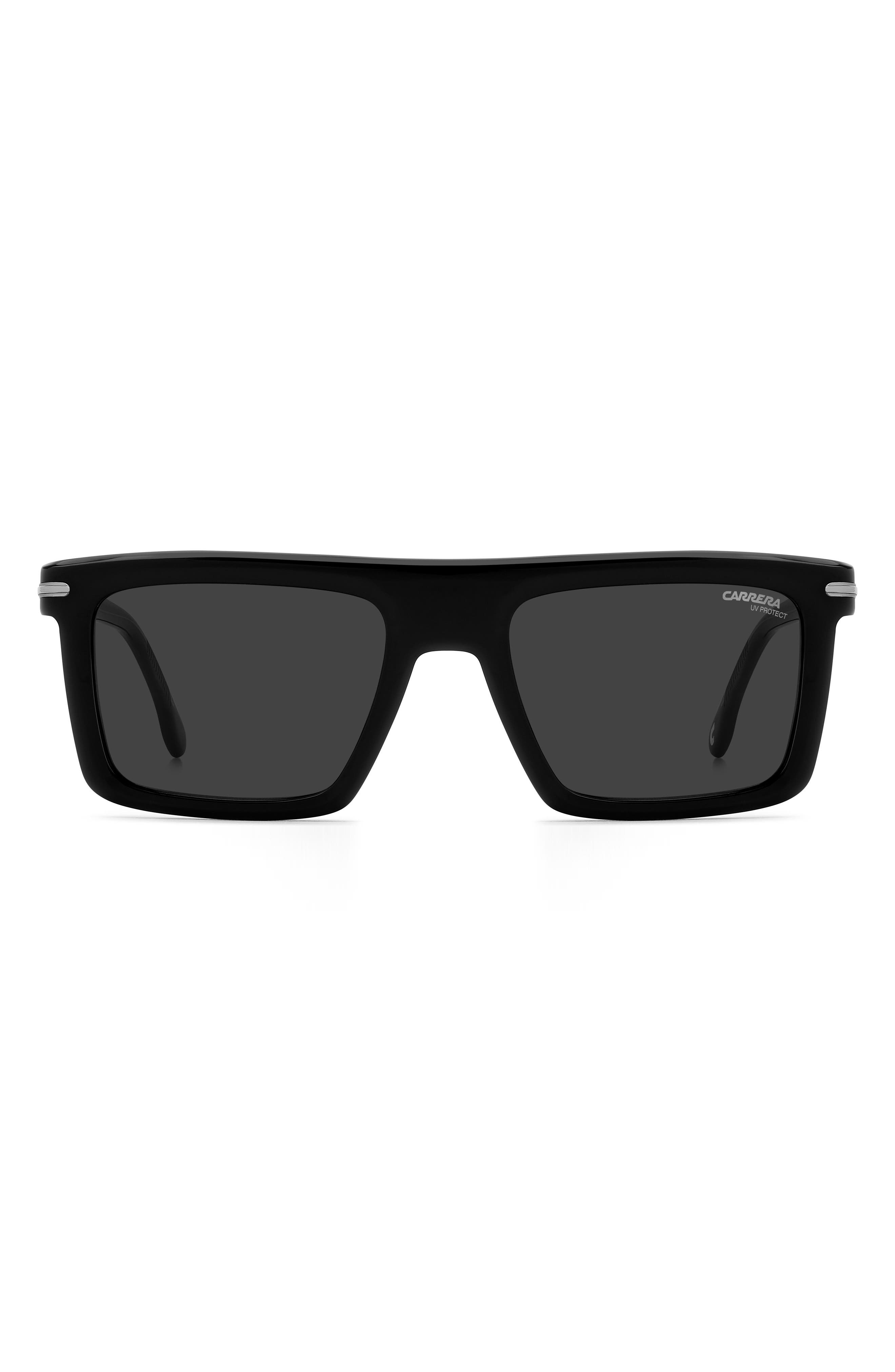 Carrera Eyewear 54mm Rectangular Flat Top Sunglasses