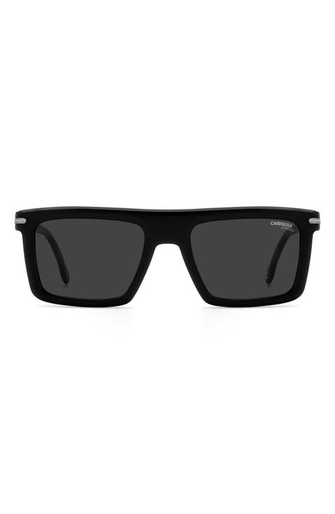 54mm Rectangular Flat Top Sunglasses