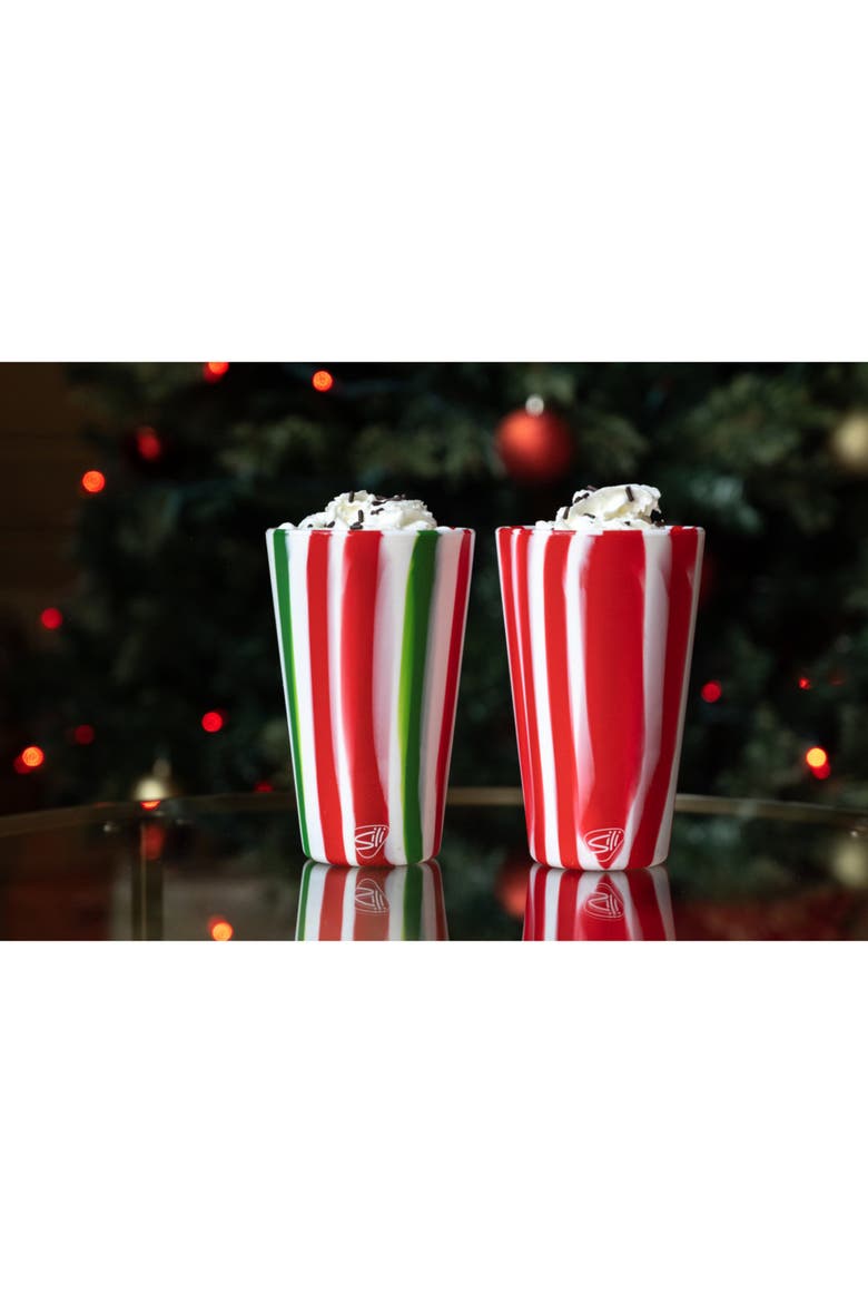 Silicone 16oz Pint Glasses 4 Pk, Alternate, color, Multicolored