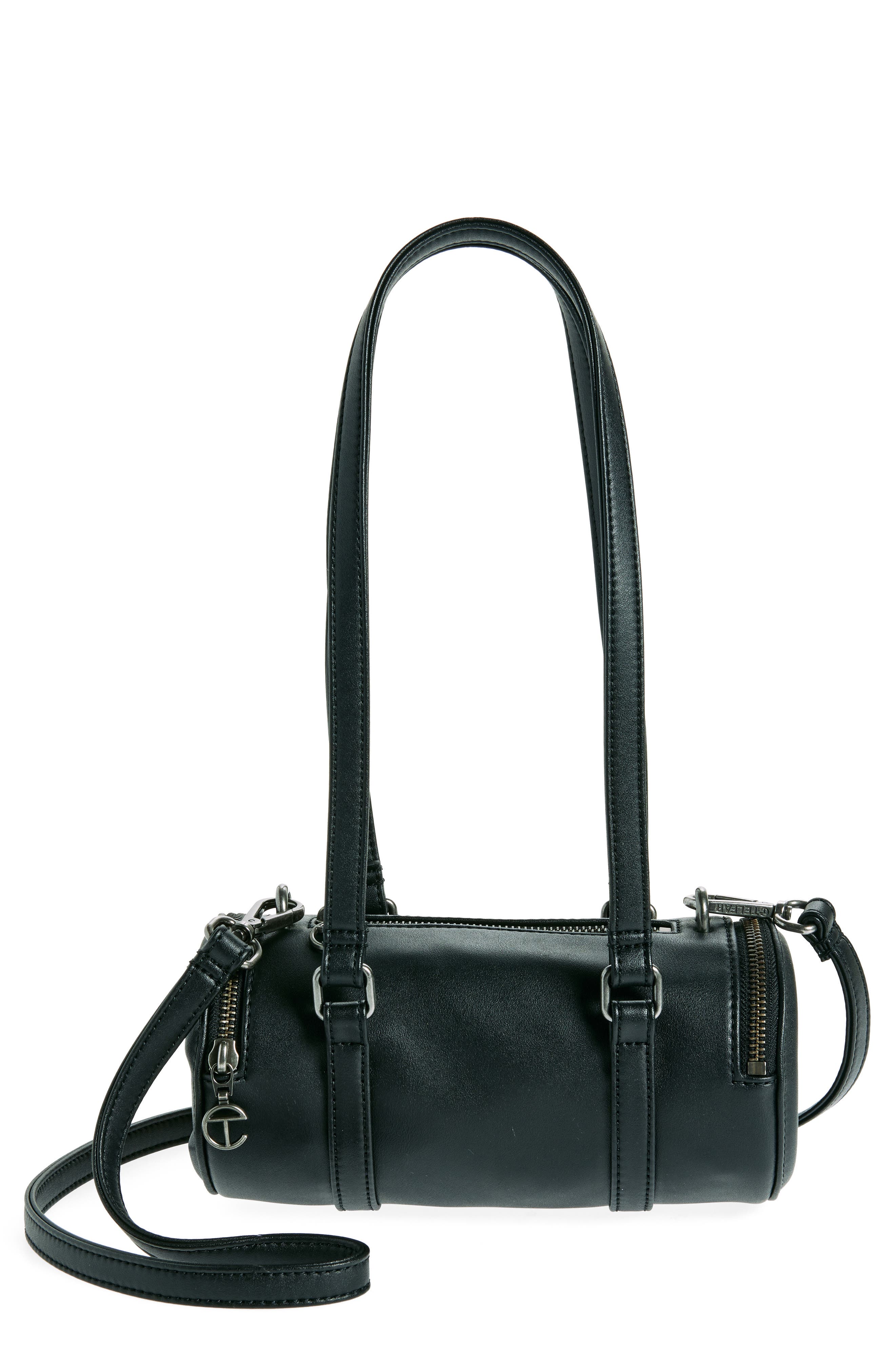 TELFAR Small Faux Leather Duffle Bag, Main, color, 
