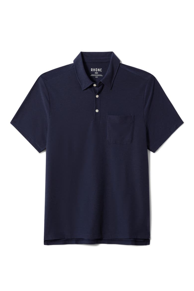 WFH Knit Polo, Alternate, color, NAVY HEATHER