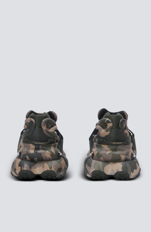 Balmain Unicorn Low Camouflage-print Trainers