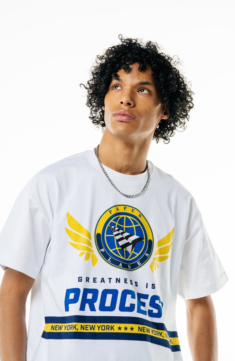 PAPER PLANES NY Dreams to Reality Graphic T-Shirt, Alternate, color, White