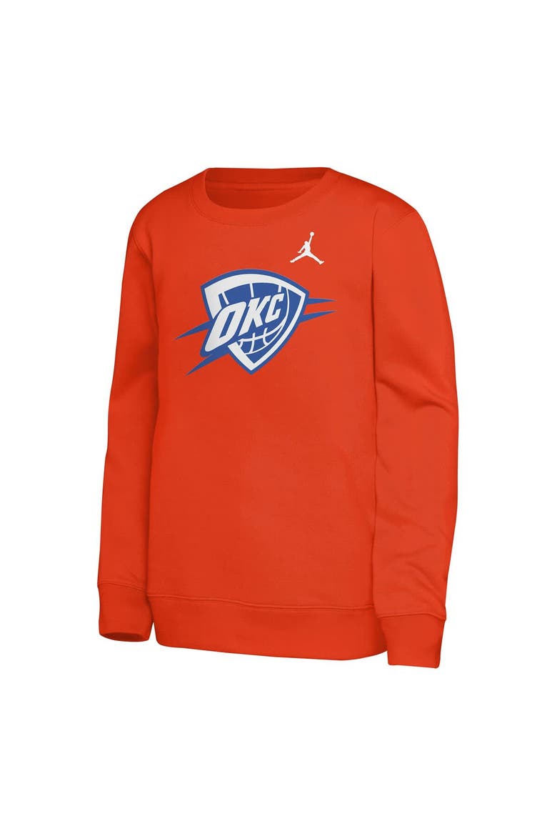 Youth Jordan Brand Orange Oklahoma City Thunder Courtside Statement Edition Sweatshirt, Alternate, color, Orange