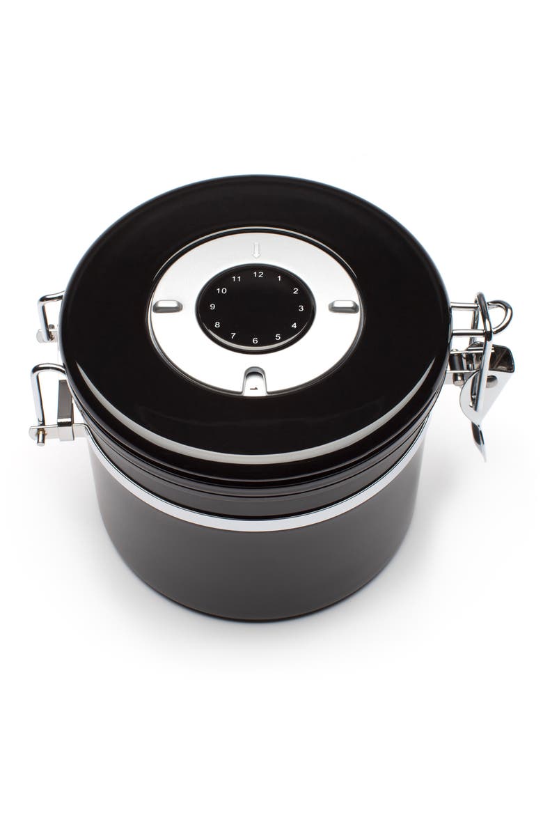 Small Coffee & Tea Canister, Alternate, color, BLACK
