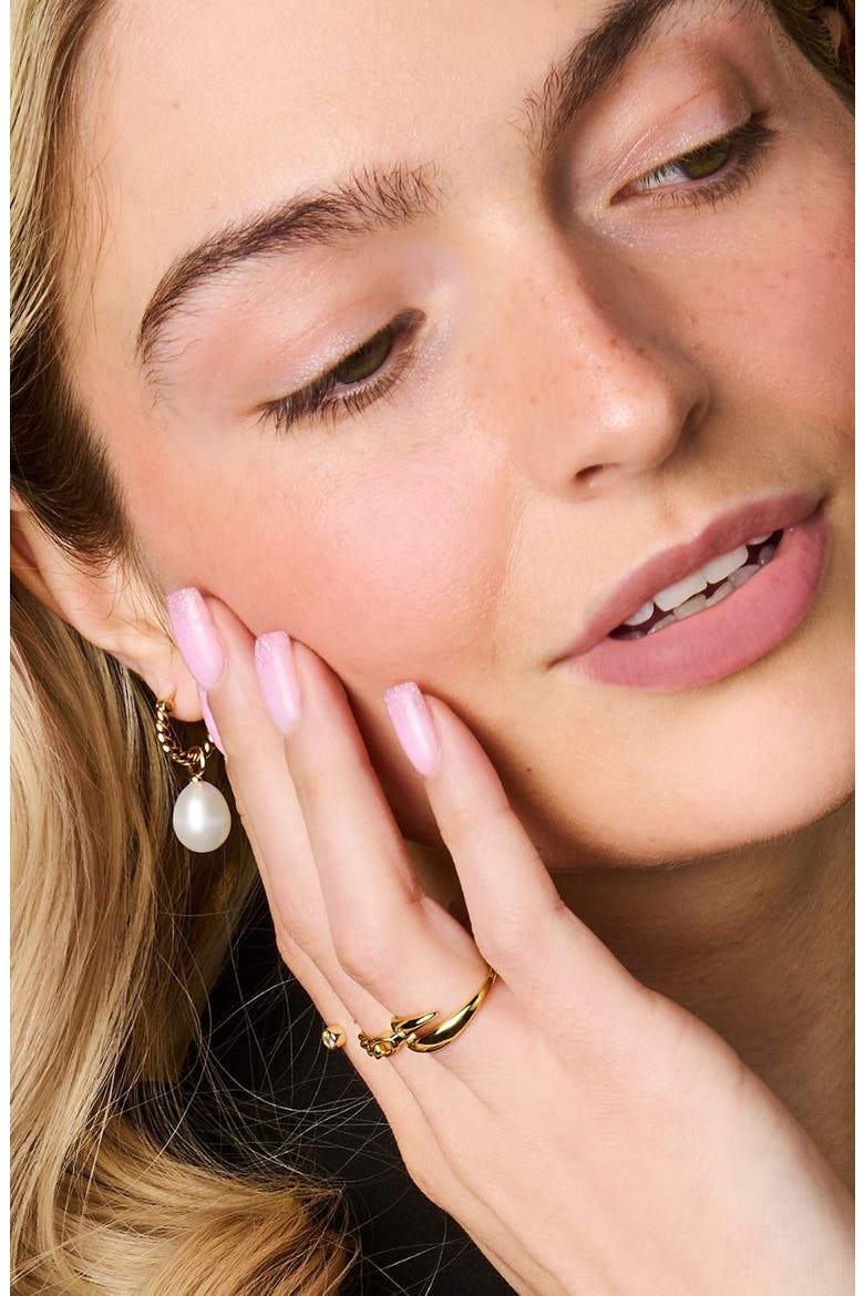 Grace Pearl Twisted Earrings, Alternate, color, Iridescent White
