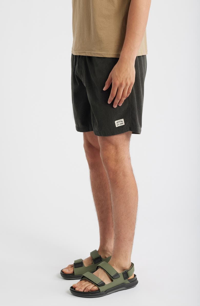 Brixton Everyday Corduroy Shorts, Alternate, color, Washed Black