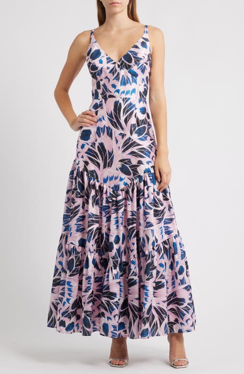 Floral Tiered Gown