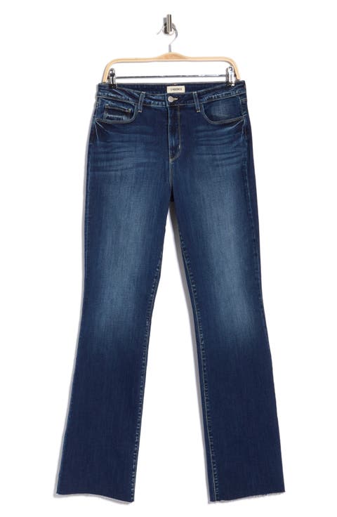 Ruth High Waist Raw Hem Straight Leg Jeans