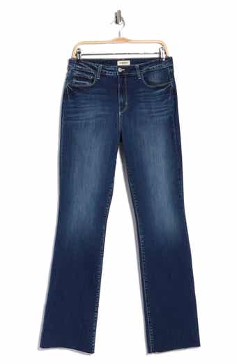 Ruth High Waist Raw Hem Straight Leg Jeans