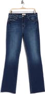 L'AGENCE Ruth High Waist Raw Hem Straight Leg Jeans