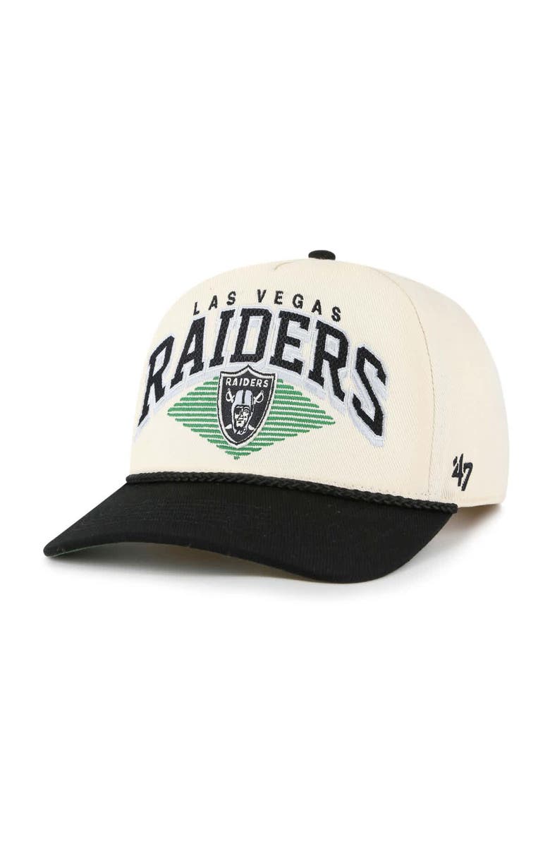 '47 Men's '47  Cream Las Vegas Raiders Pomona Rope Adjustable Hitch Hat, Main, color, Cream