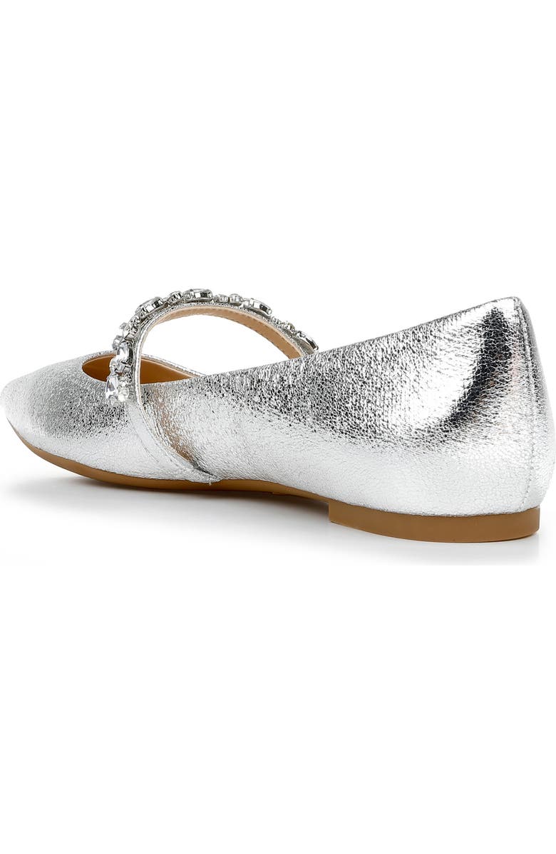 Jewel Badgley Mischka Dylan Crystal Embellished Mary Jane Flat, Alternate, color,