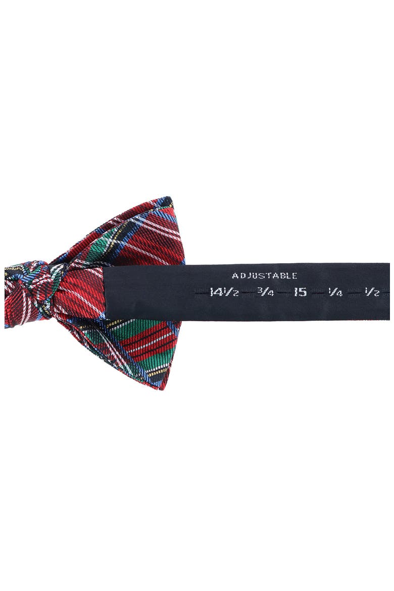Nicholas Tartan Plaid Silk Bow Tie, Alternate, color, TARTAN PLAID