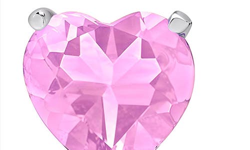 Lily Nily Kids' Cubic Zirconia Heart Stud Earrings In Metallic