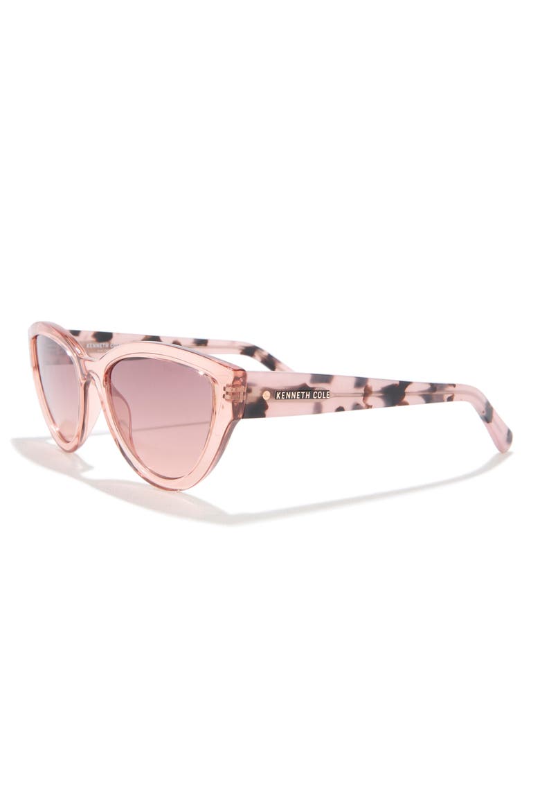 53mm Cat Eye Sunglasses, Alternate, color, PINK / BORDEAUX