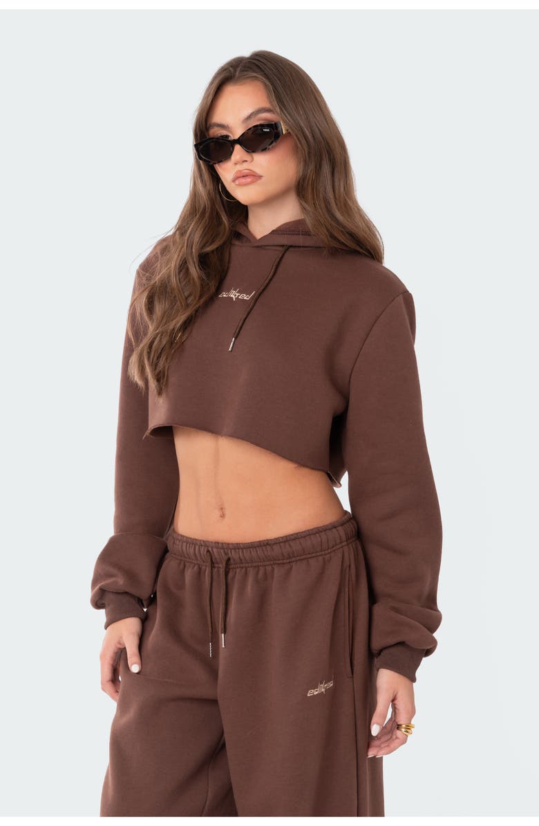 EDIKTED Brenna Crop Hoodie, Alternate, color, 