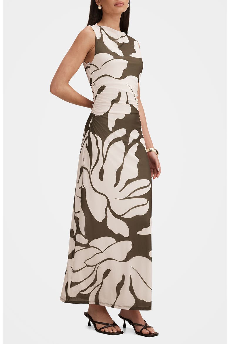 Allegra Mesh Midi Dress, Alternate, color, RAVINA ABSTRACT