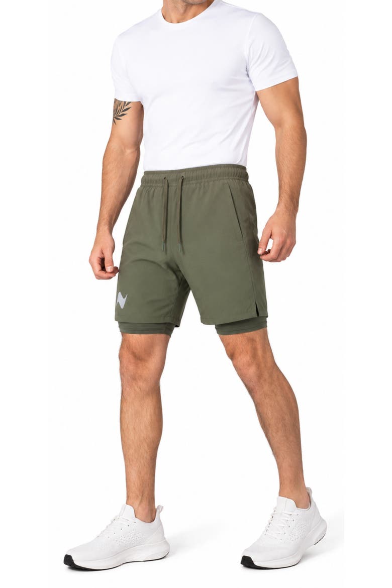 Quick-Dry Performance 7" Training Shorts, Alternate, color, Olive