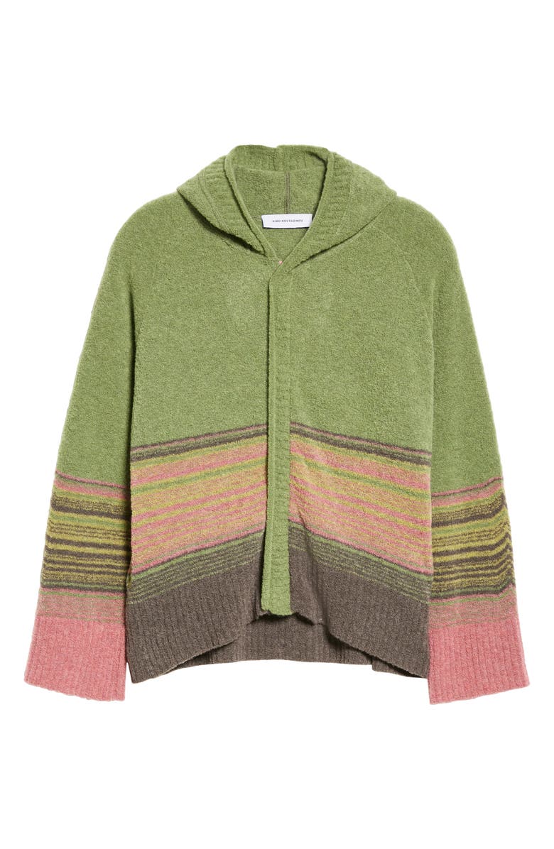 KIKO KOSTADINOV Ketra Stripe Wool Blend Hooded Sweater, Alternate, color, 