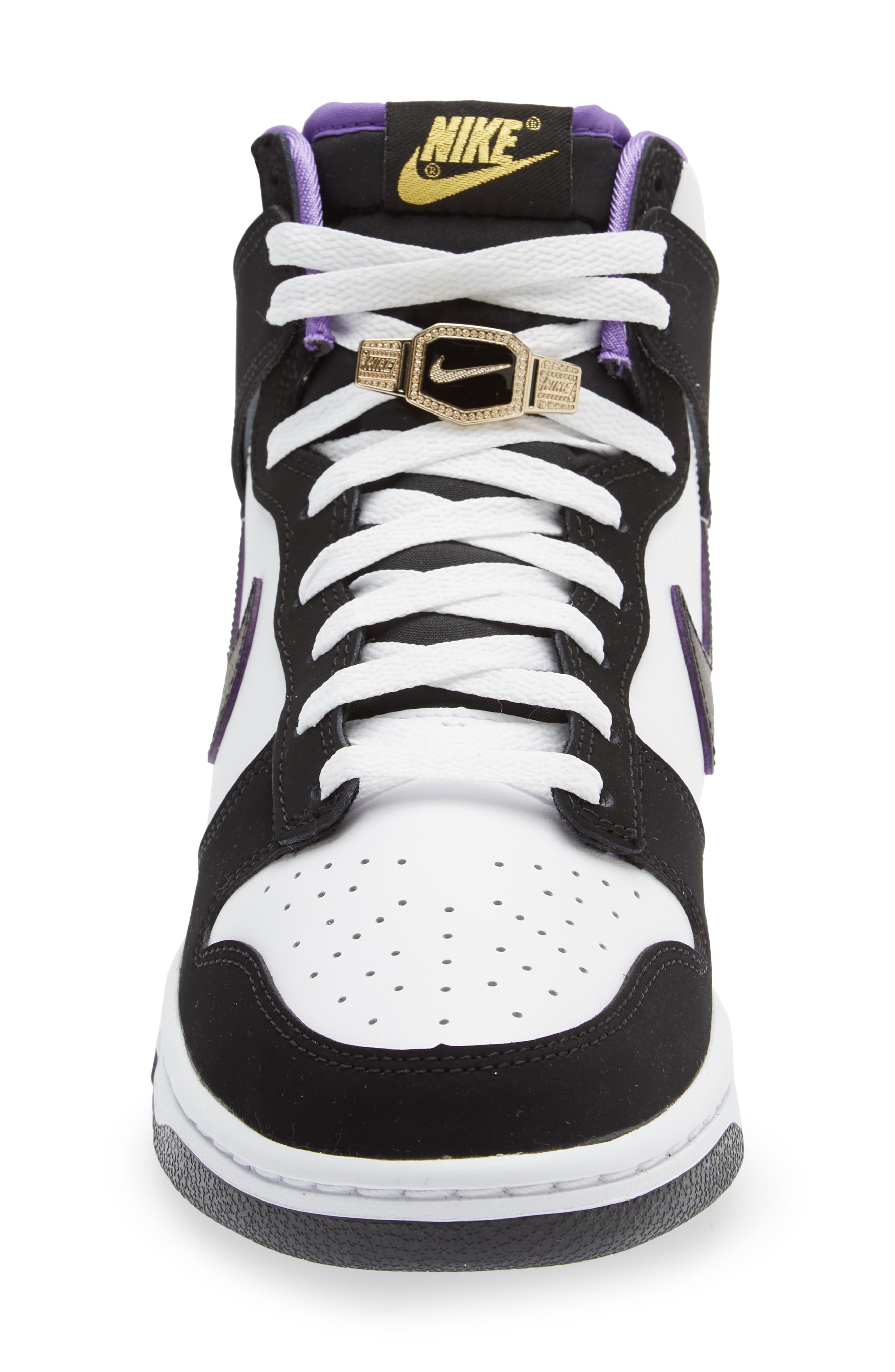 Nike Dunk High Retro Premium EMB Basketball Sneaker, Alternate, color, 