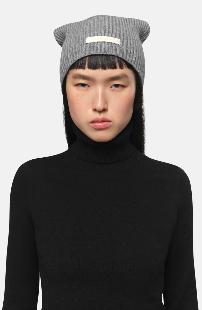 Apparis Cara Logo Patch Beanie, Alternate, color, Slate