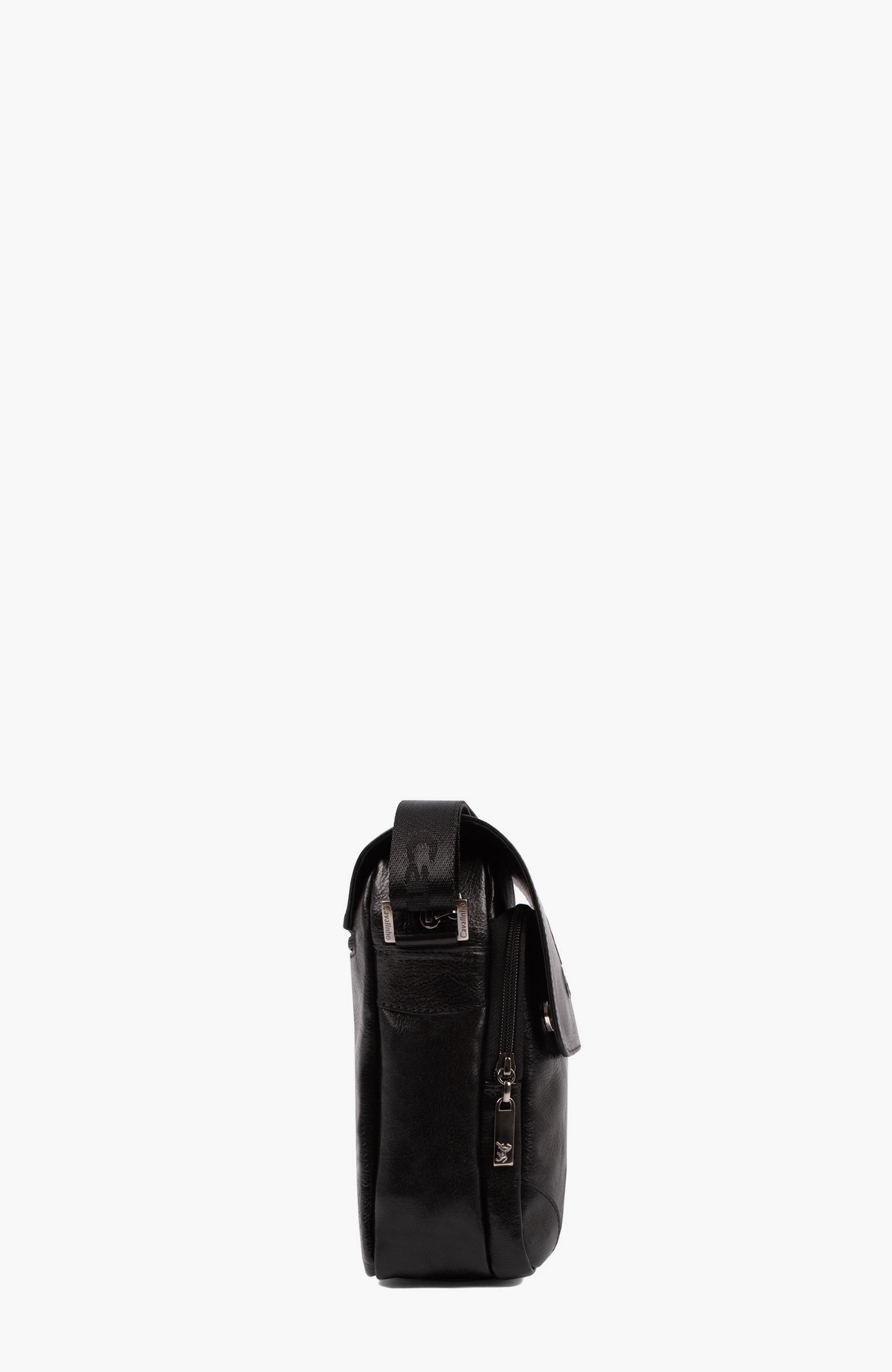 Gentleman Leather Traveler Crossbody Bag 92, Alternate, color, Black
