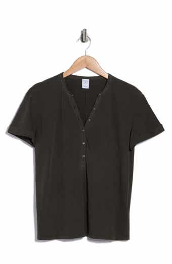 Melrose and Market Washed Cotton Henley T-Shirt