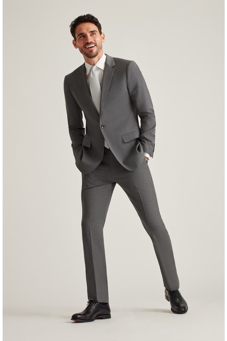 Jetsetter Slim Fit Stretch Wool Suit Jacket, Alternate, color, SLIM GREY
