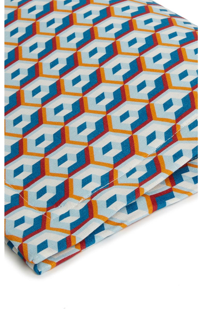 La DoubleJ Placemats Set Of 2 (35X45) Cubi Blue, Alternate, color, Cubi Blue