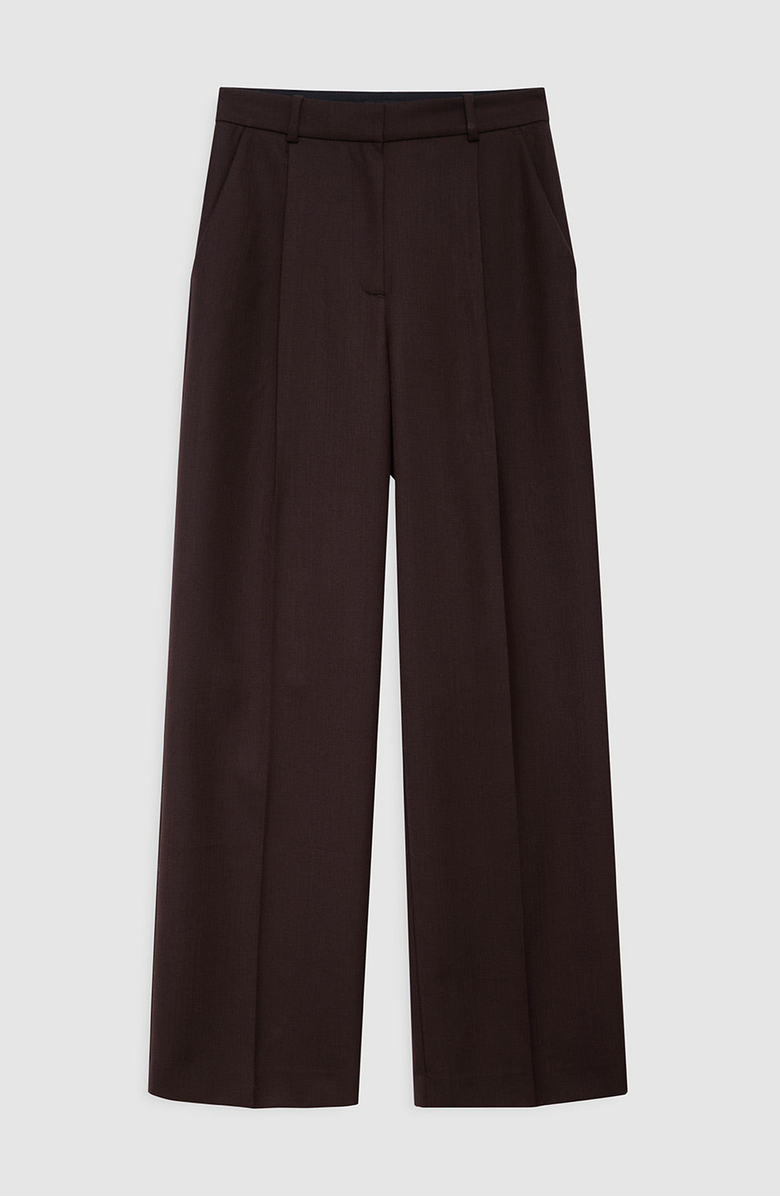 ANINE BING Trent Trouser, Alternate, color, Deep Brown
