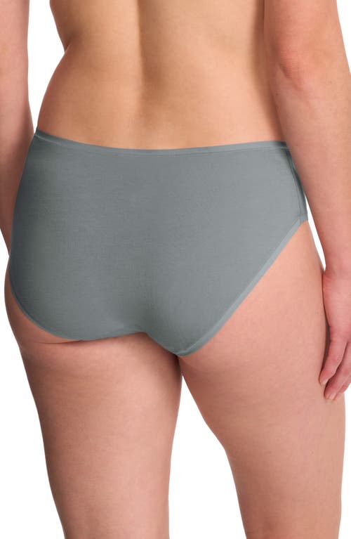 Natori Bliss Bare Cotton Hipster Briefs In Green