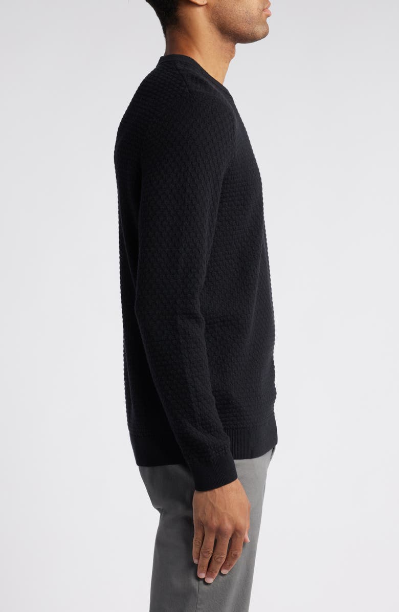 Nordstrom Tuck Stitch Pima Cotton Blend Sweater, Alternate, color, 