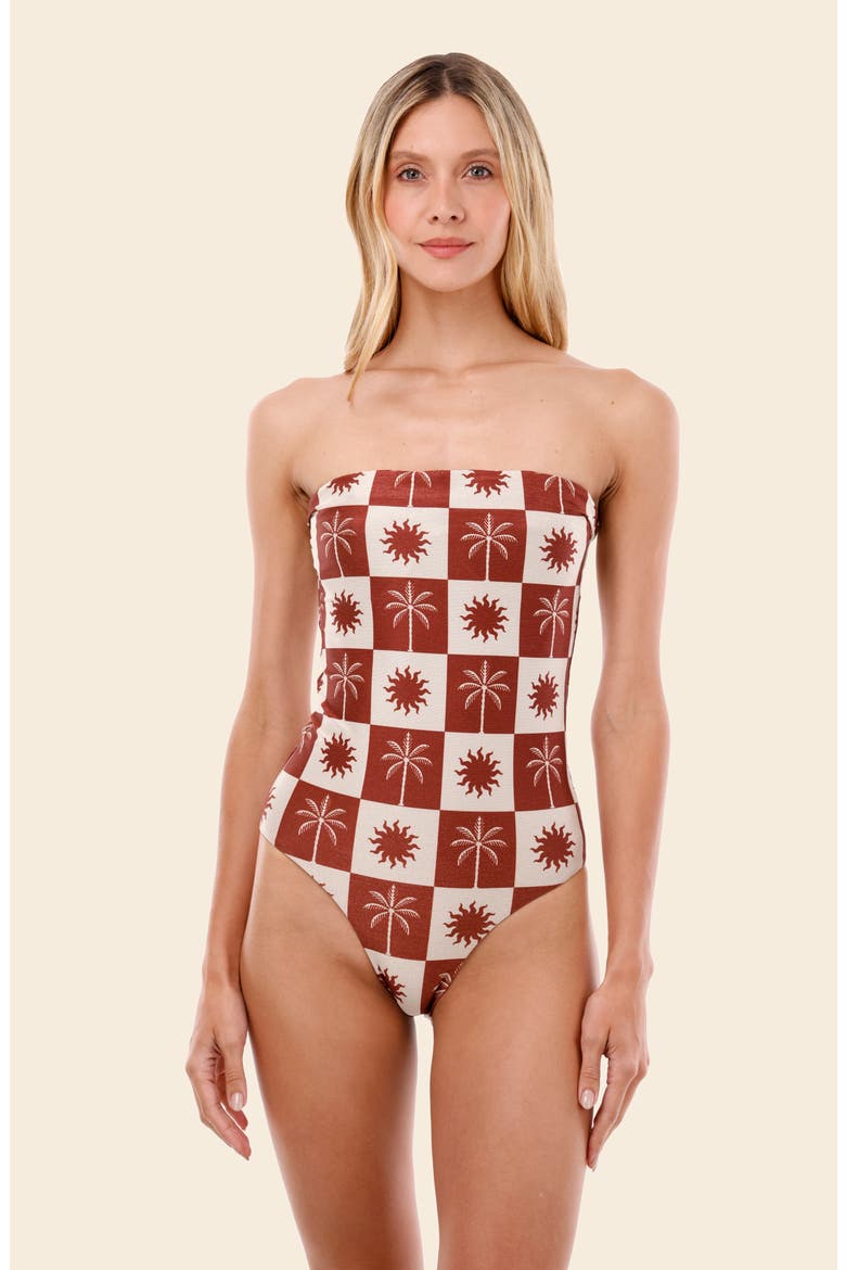 Sunrise Palm Lunaria One-Piece Swimsuit, Alternate, color, SUNRISE PALM