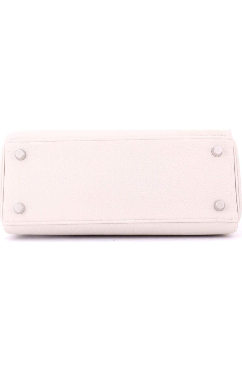 Pre-Owned Hermes Kelly Handbag Light Togo with Palladium Hardware 25, Alternate, color, Beton